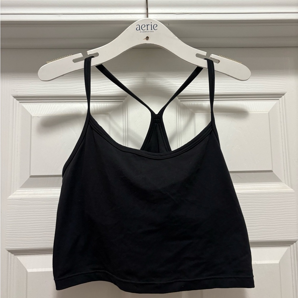 Aerie OFFLINE THE HUGGER LONGLINE RACERBACK SPORTS BRA
